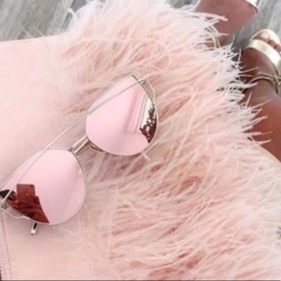 Mirrored Pink Sunglasses - Picture 2 of 5